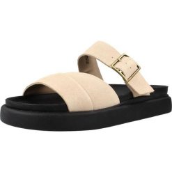 Sandały CLARKS ARISTELLA MULE Jasnobrązowy. Brązowe sandały Clarks, bez wzorów, ze skóry, bez obcasa, bez zapięcia. Za 236.99 zł.