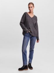 Vero Moda Sweter w kolorze antracytowym rozmiar: XXL. Czarne swetry Vero Moda, xxl, bez wzorów, bez ramiączek. Za 74.63 zł.