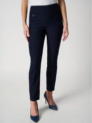 Joseph Ribkoff Spodnie materiałowe 201483NOS Granatowy Slim Fit. Niebieskie spodnie materiałowe Joseph Ribkoff, bez wzorów, z materiału. Za 539.99 zł.