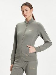 EA7 Emporio Armani Bluza 8NTM43 TJ9RZ U8142 Zielony Regular Fit. Zielone bluzy EA7 Emporio Armani, l, bez wzorów, z syntetyku, bez ramiączek, bez kaptura. Za 399.99 zł.