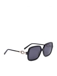 Nine West Okulary przeciwsłoneczne CEO-NW6658S Czarny. Czarne okulary przeciwsłoneczne Nine West, bez wzorów, plastikowe. Za 149.99 zł.