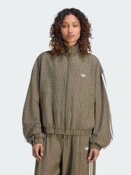 Adidas Bluza Checks LE8306 Khaki Regular Fit. Brązowe bluzy adidas, l, bez wzorów, z wiskozy, bez kaptura. Za 369.99 zł.