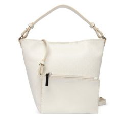 Torebka Calvin Klein. Białe torebki klasyczne Calvin Klein, bez wzorów, klasyczne, bez dodatków. Za 449.99 zł.