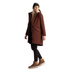 Trespass Vailsom - Damska kurtka przeciwdeszczowa w kolorze kasztanowym. Brązowe kurtki przeciwdeszczowe Trespass, bez wzorów, z futra, bez kaptura, trekkingowe. Za 484.99 zł.