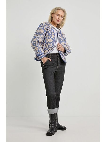 Josephine & Co Kurtka przejściowa "Daaf" w kolorze błękitno-beżowym rozmiar: 44. Brązowe kurtki Josephine & Co, bez wzorów, z bawełny, bez kaptura. Za 433.83 zł.