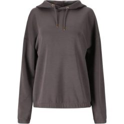 Bluza damska z kapturem Athlecia Namier. Szare bluzy Athlecia, bez wzorów, z elastanu, klasyczne, bez ramiączek, z kapturem. Za 284.50 zł.