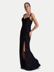 Hey Kyla Sukienka wieczorowa 5AI063HK Czarny Regular Fit. Czarne sukienki Hey Kyla, bez wzorów, z syntetyku, wizytowe, bez kołnierzyka, bez ramiączek. Za 589.99 zł.