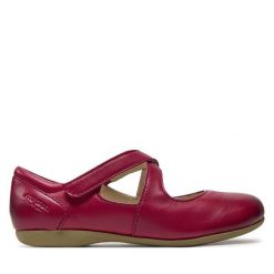 Półbuty Josef Seibel. Czerwone półbuty wsuwane Josef Seibel, bez wzorów, bez obcasa, na płaskiej podeszwie. Za 389.99 zł.