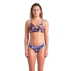 Strój Kąpielowy Damski Arena Donuts Bikini Bandeau. Fioletowe bikini Arena, bez wzorów. Za 264.99 zł.