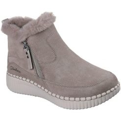 Buty Skechers Wilshire Blvd - Fresh Zip, Kobiety. Szare buty treningowe Skechers, bez wzorów, z zamszu, bez zapięcia. Za 590.00 zł.