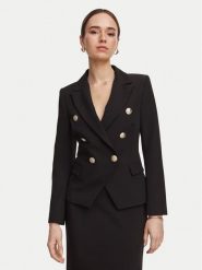 Rinascimento Marynarka CFC0131077003 Czarny Slim Fit. Czarne marynarki i żakiety Rinascimento, l, bez wzorów, z syntetyku, bez ramiączek. Za 834.99 zł.