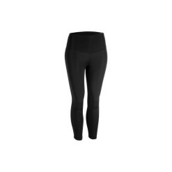 Legginsy fitness kardio 7/8 900 damskie. Czarne legginsy DOMYOS, bez wzorów, z elastanu. Za 99.99 zł.