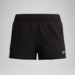 Spodenki szorty kąpielowe damskie Speedo Essentials Watershort. Czarne szorty sportowe Speedo, bez wzorów, z lycry. Za 91.86 zł.