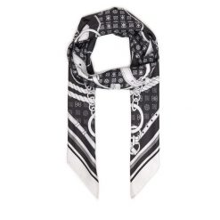 Chusta Guess. Czarne chusty Guess, z aplikacjami. Za 199.99 zł.