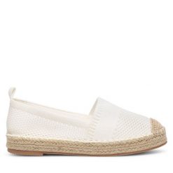 Espadryle Jenny Fairy. Białe espadryle Jenny Fairy, bez wzorów, bez obcasa. Za 47.99 zł.
