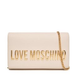 Torebka LOVE MOSCHINO. Brązowe kopertówki Love Moschino, bez wzorów, wizytowe, bez dodatków. Za 519.99 zł.