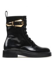 Alberta Ferretti Botki 22251A6101 8005 Czarny. Czarne botki Alberta Ferretti, bez wzorów, ze skóry, bez obcasa, na płaskiej podeszwie, bez zapięcia. Za 2,479.00 zł.