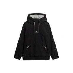 Bluza damska z kapturem Superdry Freestyle Softshell. Czarne bluzy Superdry, bez wzorów, z softshellu, bez ramiączek, z kapturem. Za 751.40 zł.