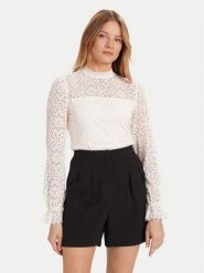 Morgan Bluzka 242-TYRIA Beżowy Regular Fit. Brązowe bluzki Morgan, m, bez wzorów, z syntetyku, bez kołnierzyka, bez ramiączek. Za 219.99 zł.