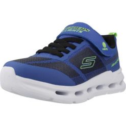 Buty SKECHERS GLIDE STEP LIGHT Niebieski. Niebieskie buty trekkingowe Skechers, bez wzorów, z syntetyku, bez zapięcia, trekkingowe. Za 238.99 zł.