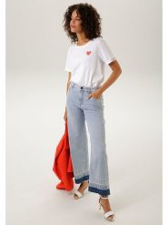 Aniston Dżinsy - Comfort fit - w kolorze błękitnym rozmiar: 42. Niebieskie jeansy Aniston, bez wzorów, klasyczne, z podwyższonym stanem. Za 78.84 zł.