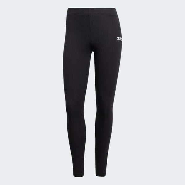 Legginsy Essentials Linear Cotton. Białe legginsy adidas, bez wzorów, z bawełny. Za 119.00 zł.
