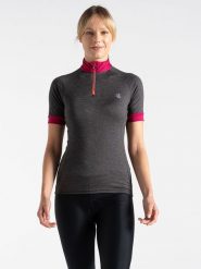 Dare 2b Koszulka kolarska "Pedal Through It II" w kolorze antracytowym rozmiar: 34. Czarne t-shirty sportowe Dare 2b, bez wzorów, z materiału, bez ramiączek, rowerowe. Za 61.60 zł.