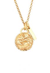 Elli Damski wisiorek płytkowy Vintage ze srebra próby 925 Sterling Silver Naszyjniki 1 ct. Szare naszyjniki Elli, z materiału, srebrne. Za 283.99 zł.