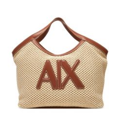 Torebka Armani Exchange. Brązowe torebki klasyczne Armani Exchange, bez wzorów, klasyczne, bez dodatków. Za 749.99 zł.