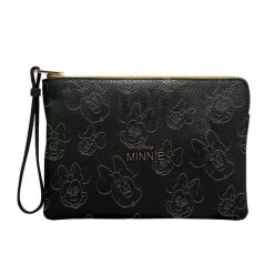 Podróżna torba toaletowa Cerda Disney Minnie. Czarne torby podróżne CERDA, bez wzorów, z materiału. Za 65.95 zł.