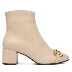 Botki HÖGL. Botki Högl, bez wzorów, bez obcasa, na słupku, bez zapięcia. Za 609.99 zł.