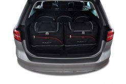 Torby Do Bagażnika Vw Passat Variant 2014-2023 5Szt Kjust. Czarne torby podróżne KJUST, bez wzorów, z kauczuku. Za 1,624.00 zł.
