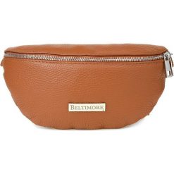 Saszetka nerka skórzana camelowa Beltimore F32. Brązowe nerki i saszetki Beltimore, bez wzorów, z materiału, bez dodatków. Za 129.99 zł.