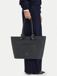 Beverly Hills Polo Club Torebka EO-BHPC-C-016-10 Szary. Szare shopper bag Beverly Hills Polo Club, bez wzorów, ze skóry, bez dodatków. Za 299.99 zł.