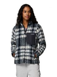 Columbia Bluza polarowa "West Bend" w kolorze granatowym rozmiar: L. Niebieskie bluzy bez kaptura Columbia, l, bez wzorów, z polaru. Za 157.35 zł.