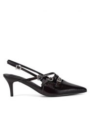 JENNY Sandały HY91328-1 Brązowy. Brązowe sandały Jenny, bez wzorów, z syntetyku, bez obcasa, na szpilce, bez zapięcia. Za 129.99 zł.