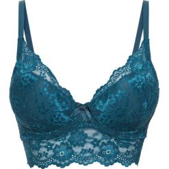 Biustonosz usztywniany bonprix niebieskozielony morski. Biustonosze marki bonprix. Za 32.99 zł.