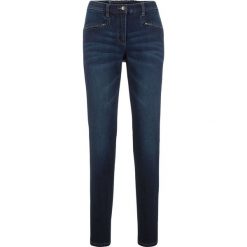 Dżinsy "push up" STRAIGHT bonprix ciemny denim. Jeansy marki bonprix. Za 129.99 zł.