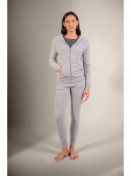 Perfect Cashmere Kaszmirowy kardigan "Emma" w kolorze jasnoszarym rozmiar: XL. Szare swetry Perfect Cashmere, xl, bez wzorów, z kaszmiru, bez ramiączek. Za 413.99 zł.