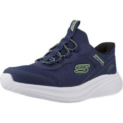 Buty SKECHERS BOUNDER PRO Niebieski. Białe buty trekkingowe Skechers, z materiału, bez zapięcia. Za 191.99 zł.