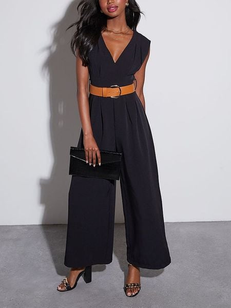 LA Angels Kombinezon w kolorze czarnym rozmiar: S. Czarne kombinezony LA Angels, s, bez wzorów, ze skóry, bez kołnierzyka, bez ramiączek. Za 188.40 zł.