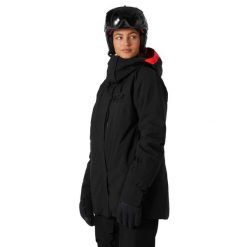 Kurtka narciarska damska Helly Hansen W Powshot Jacket. Czarne kurtki narciarskie Helly Hansen, na zimę, m, bez wzorów, bez kaptura, narciarskie. W wyprzedaży za 840.55 zł.