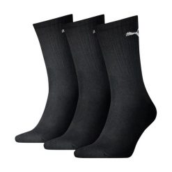Lekkie Skarpety Sportowe Unisex Dla Dorosłych (zestaw 3 Sztuk). Czarne skarpetki Puma, bez wzorów. Za 64.99 zł.