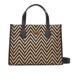 Torebka Guess. Brązowe shopper bag Guess, z aplikacjami, bez dodatków. Za 399.99 zł.