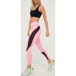 Adidas Performance legginsy treningowe damskie kolor różowy wzorzyste. Czerwone legginsy adidas Performance, bez wzorów, z materiału. Za 249.99 zł.