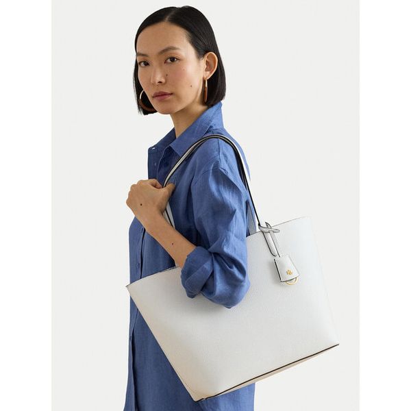 Torebka LAUREN RALPH LAUREN. Shopper bag Lauren Ralph Lauren, bez wzorów, bez dodatków. Za 689.99 zł.