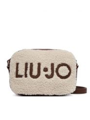 Liu Jo Torebka AF6119 E1163 Beżowy. Brązowe listonoszki Liu Jo, bez wzorów, z materiału, bez dodatków. Za 499.99 zł.