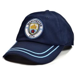 Czapka Manchester City oficjalna licencjonowana. Niebieskie czapki z daszkiem MANCHESTER CITY, bez wzorów. Za 94.90 zł.