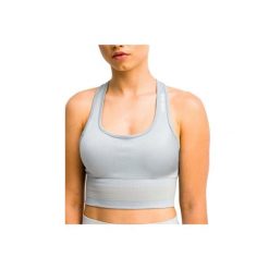 Biustonosz sportowy damski GymHero Stripes Bra. Szare biustonosze sportowe Gym Hero, bez wzorów, z elastanu, na fitness i siłownię. Za 89.99 zł.