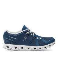 Buty do biegania damskie On Cloud 5. Niebieskie buty do biegania On Running, bez wzorów, z materiału, bez zapięcia, do biegania. Za 898.00 zł.